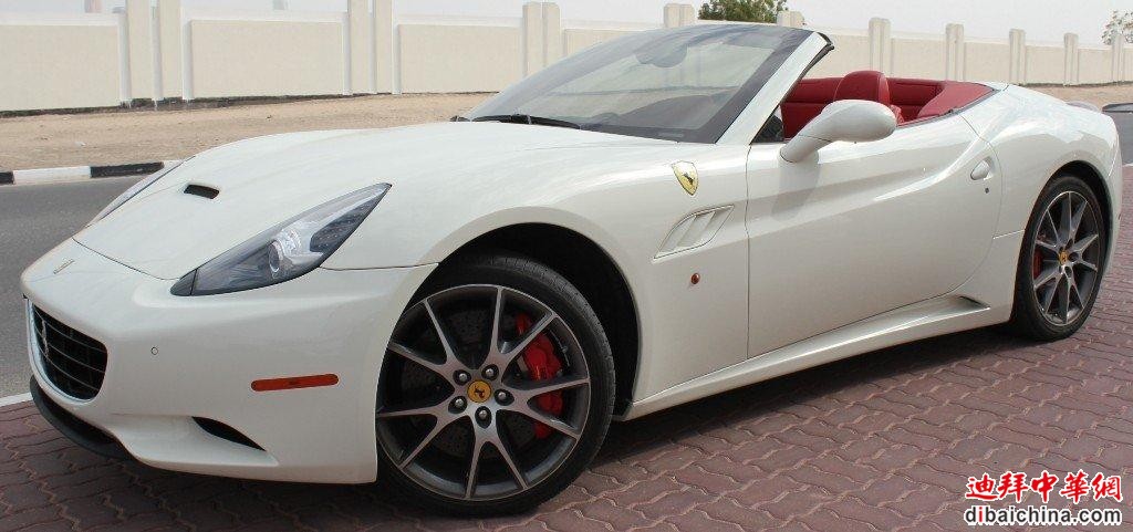 Ferrari California Convertible 2012 White-Red 9,000 KM